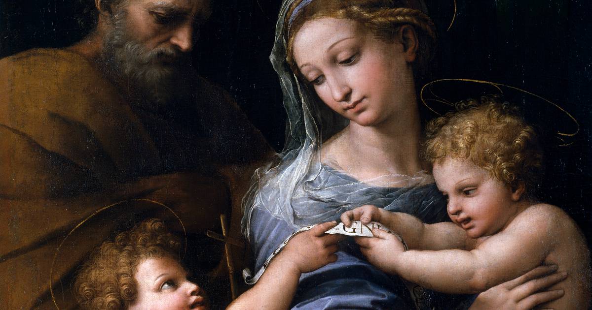 AI ontdekte dat een deel van het schilderij ‘Onze Lieve Vrouw van de Roos’ van Raphael door een andere kunstenaar was gemaakt.