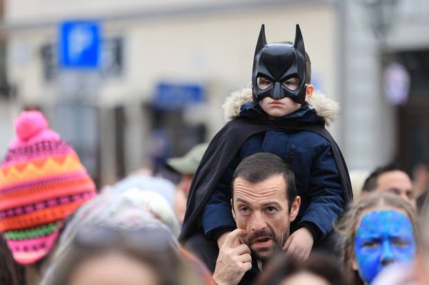 Samobor: Dječja povorka u sklopu 200. obljetnice Samoborskog fašnika