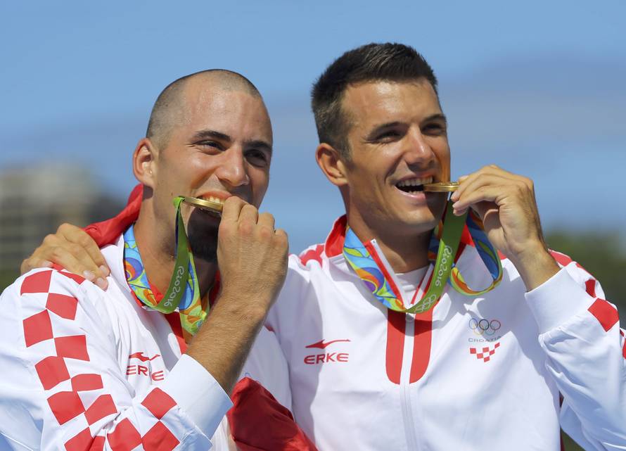 Rowing - Men's Double Sculls Victory Ceremony