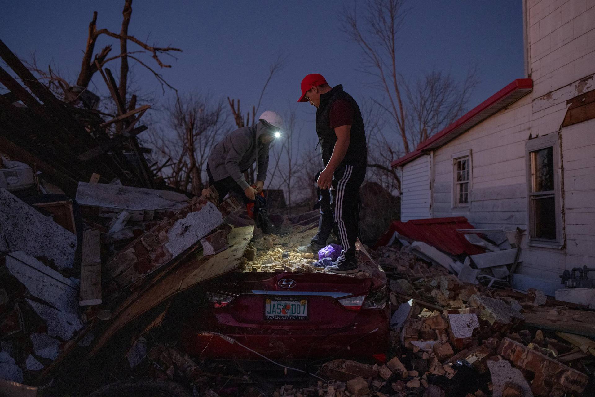 Devastating outbreak of tornadoes that ripped through several U.S. states