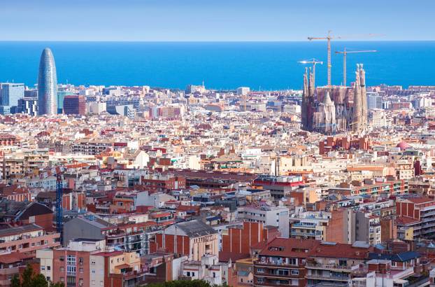 beautiful view of Barcelona  