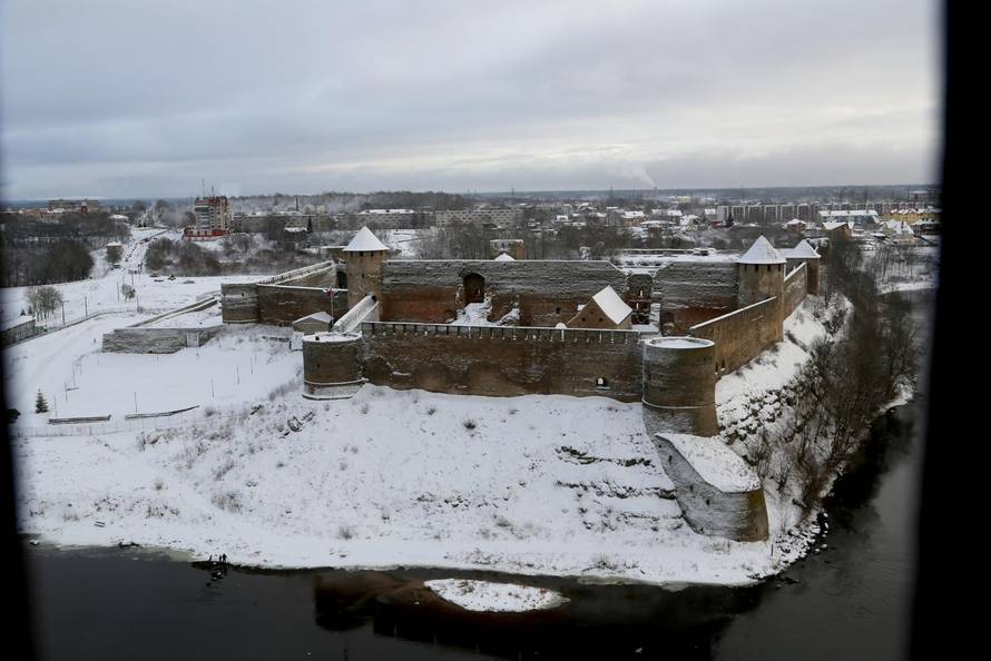 Estonian border with Russia