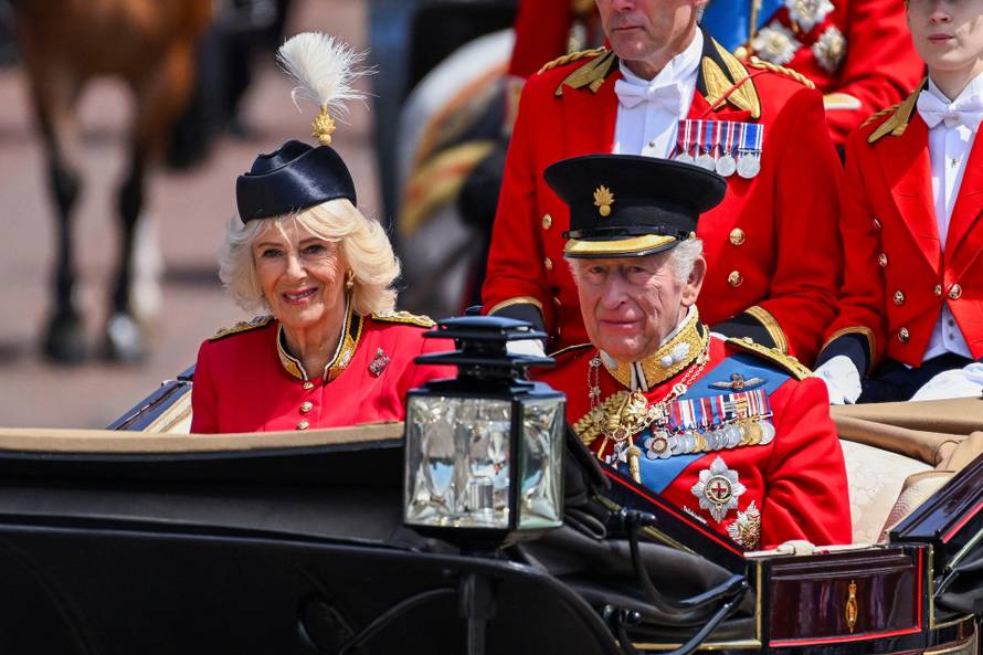 Trooping the Colour parade to honour Britain's King Charles on his official birthday in London