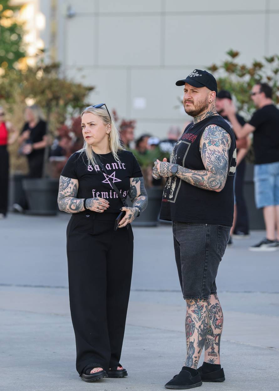 Zagreb: Atmosfera oko Arene uoci koncerta Marilyna Manson.