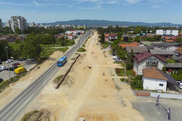 Zagreb: Radovi u Sarajevskoj snimljeni iz zraka