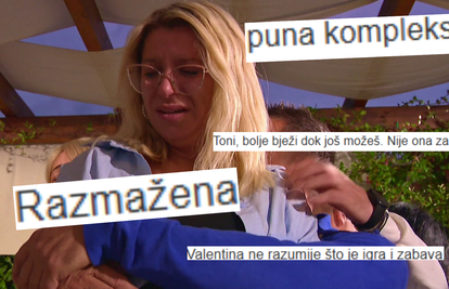 Valentina nije dobro prihvatila poraz u igri, gledatelji opleli: 'Toni, bolje bježi dok još možeš!'