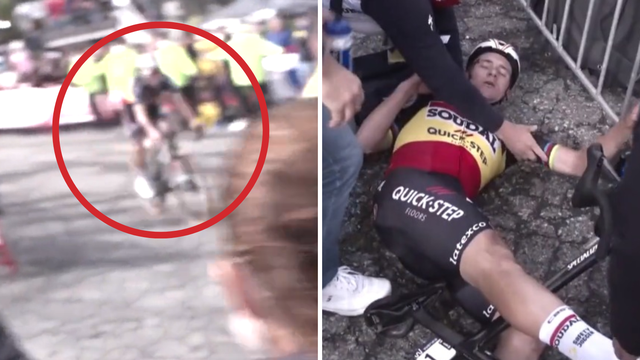 VIDEO Biciklist slavio u utrci pa se zabio u ogradu, glava mu je bila krvava:  'Ogulio sam lice...'