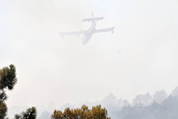FOTO Kanaderi cijeli dan u akciji: Pogledajte kako gase požare diljem Dalmacije