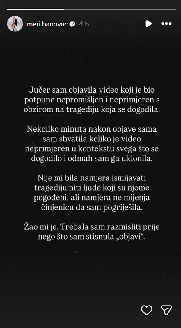 FOTO Šokirala je objavom o požarima pa sve izbrisala. Evo kako se mijenjala Meri Banovac