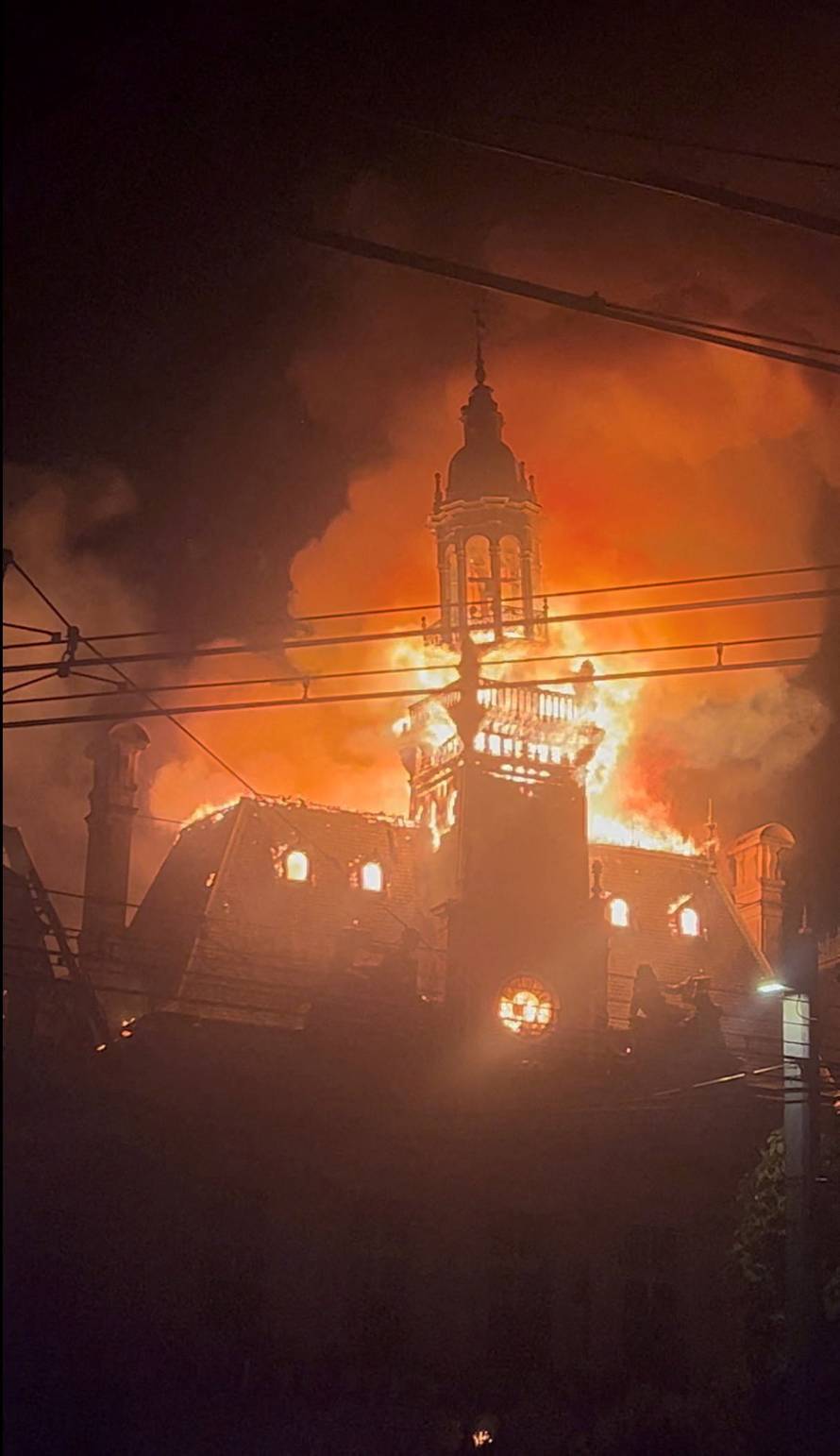 Fire in Limoges city hall amid protests in France