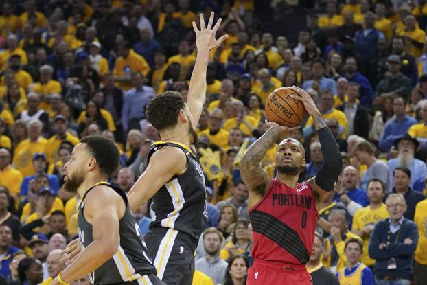 NBA: Playoffs-Portland Trail Blazers at Golden State Warriors