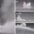 VIDEO Ukrajina objavila snimke uništavanja ruskog broda: Više dronova pogodilo je svoju metu