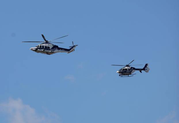 Zagreb: Generalna proba svečanog vojnog mimohoda - zračne snage 