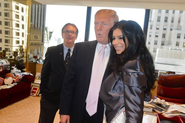Miss USA Rima Fakih meets Donald Trump