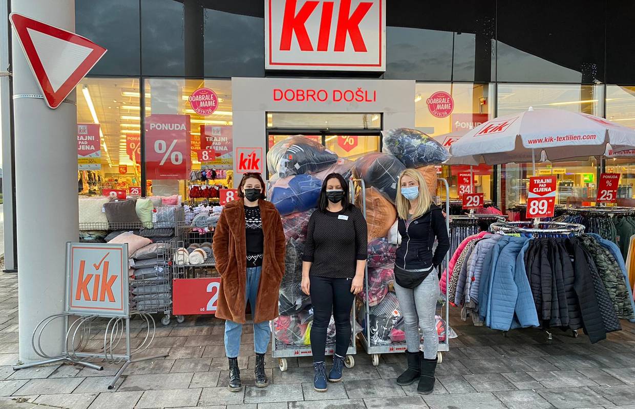 Trgovine KIK donirale su 1500 šalova, kapa i rukavica za ljude koji su stradali u potresu