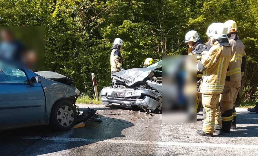Užas kod Karlovca: Vozač umro tijekom vožnje u autu. Zabio se u drugi, dvoje ljudi ozlijeđeno...