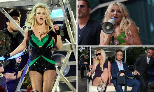 FOTO 'Ups, she did it again': Plesala je s no&zcaron;evima, vozila s bebom u krilu, brijala glavu...