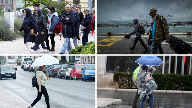 FOTO Kišno prijepodne otežalo svakodnevicu diljem Hrvatske