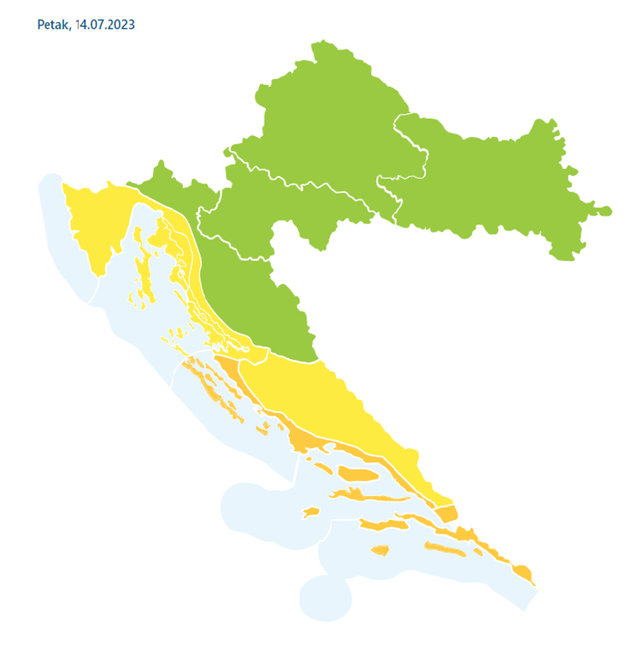 Vruće u Hrvatskoj,  temperature do 34°C: Upalio se alarm u dvije regije zbog toplinskog vala!