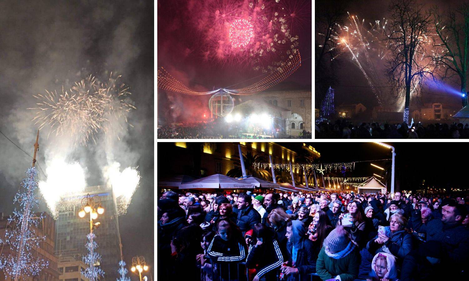 Pogledajte kako su građani na trgovima dočekali Novu godinu