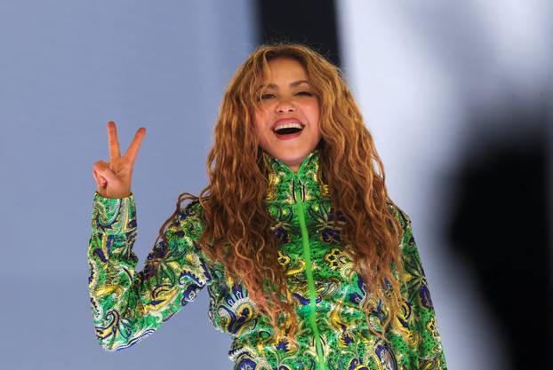 Shakira holds open concert at Copacabana beach in Rio de Janeiro