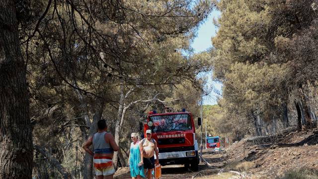 Seget: Dan nakon šumskog požara u blizini apartmanskog naselja Medena