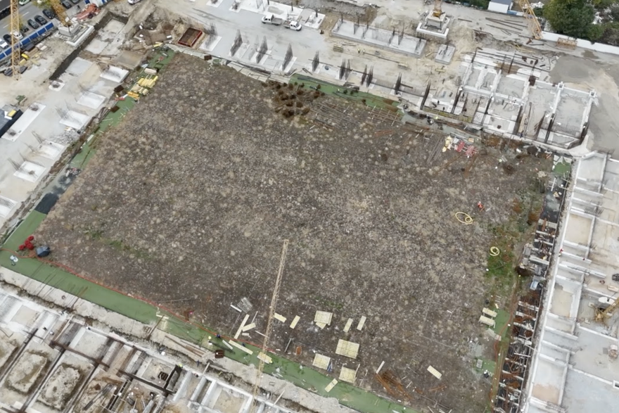 Gradnja stadiona u Kranjčevićevoj