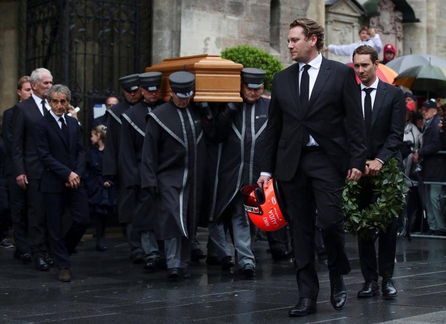 Niki Lauda's funeral ceremony at St Stephen's cathedral in Vienna