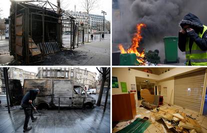 Francuska kao ratište: Palili su aute i kioske, razbijali izloge...