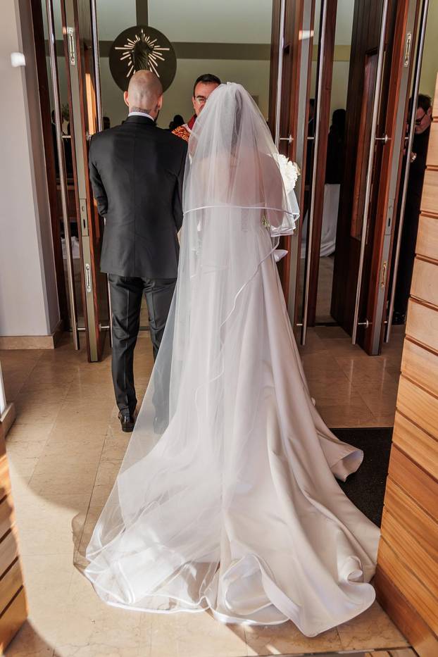 Split: Vjenčanje Hajdukovog nogometaša Anthonyja Kalika i Ivone Glavaš