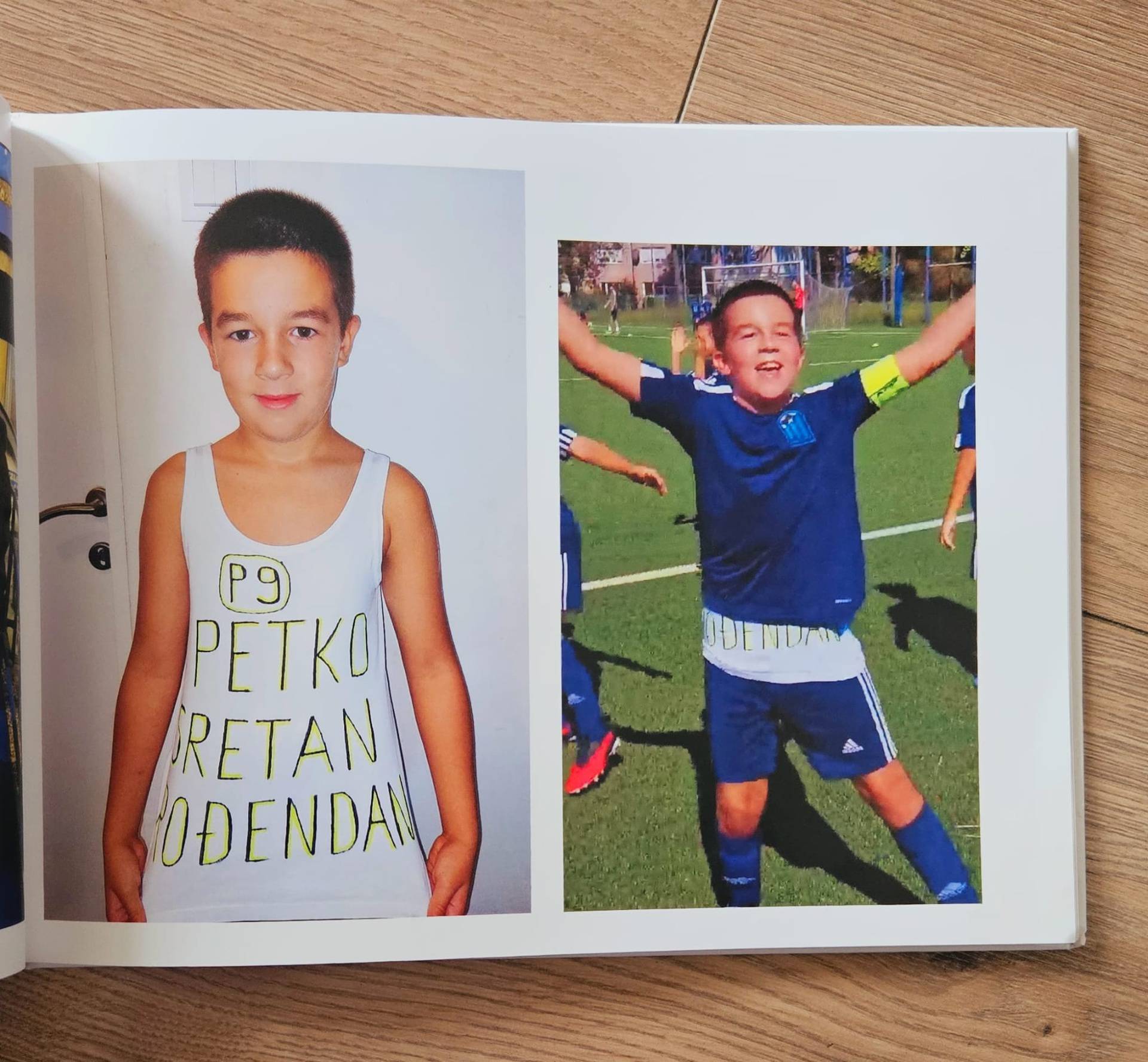 Dječak (10) za rođendan dobio fotoknjigu, Bruno Petković je potpisao: 'Hvala ti, Benjamine!'