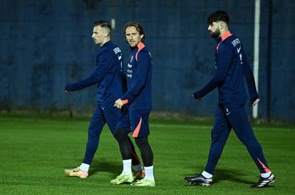 FOTO Dalić konačno imao sve igrače na dispoziciji. Nekoliko najhrabrijih treniralo u kratkom