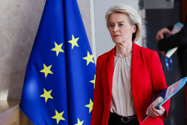 Meeting of college of EU commissioners in Brussels