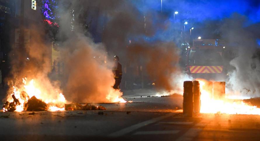 4th Night Of Protests Over Teen's Death - Charenton