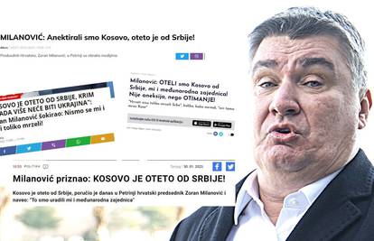 Milanović rekao da su Hrvatska i međunarodna zajednica otele Kosovo. Vučićevi mediji slave