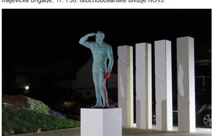Novi spomenik Miri Barešiću išarali su crvenim sprejem