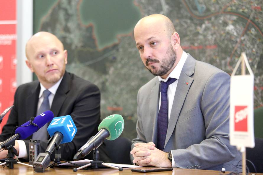 Zagreb: Gordan Maras i Renato Petek odrÅ¾ali konferenciju za medije u srediÅ¡njici SDP-a