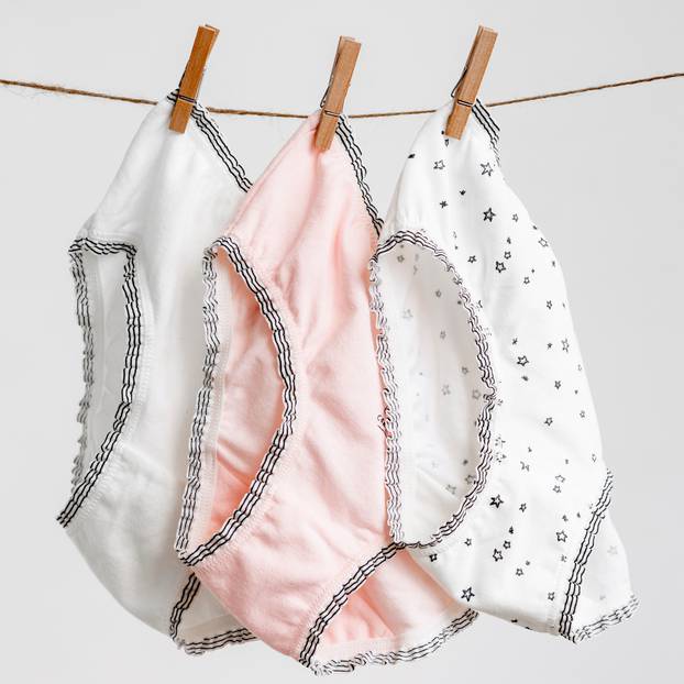 Underwear,Clothes,(underpants),For,Baby,Girl,Hanging,On,The,Clothesline