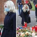 VIDEO Natalija Prica u crnini Bandiću došla za rođendan na grob, donijela i veliki lampion