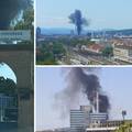 Građane uznemirio crni gusti dim: Zapalili se rashladni uređaji u zagrebačkoj toplani