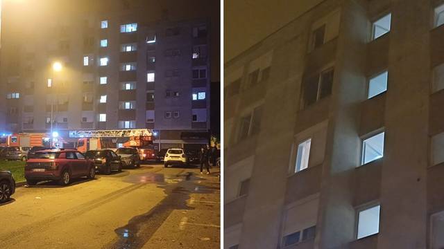 Požar u Novom Zagrebu: Planuo krevet u stanu, Hitna na terenu