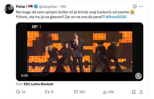 FOTO Pljušte reakcije nakon Dore, ovo su memovi: 'Tko ovo pušta? Što je s glasom? A ton?'