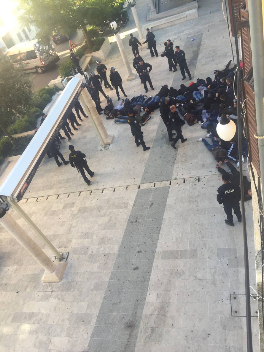 Tučnjava u Šibeniku: Torcida je napala Funcute, 76 privedenih