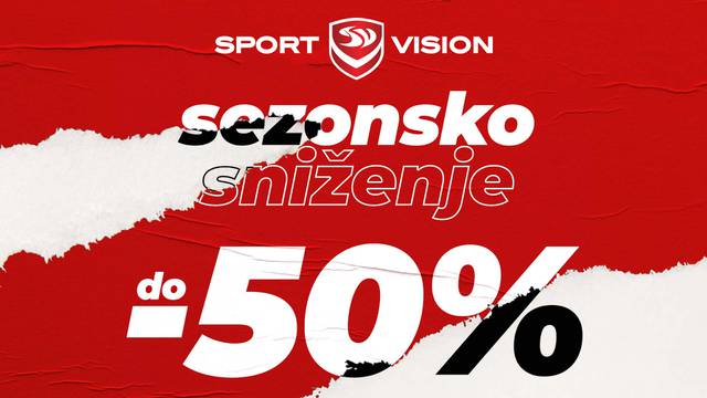 Počelo je veliko sezonsko sniženje do 50% u Sport Vision-u!