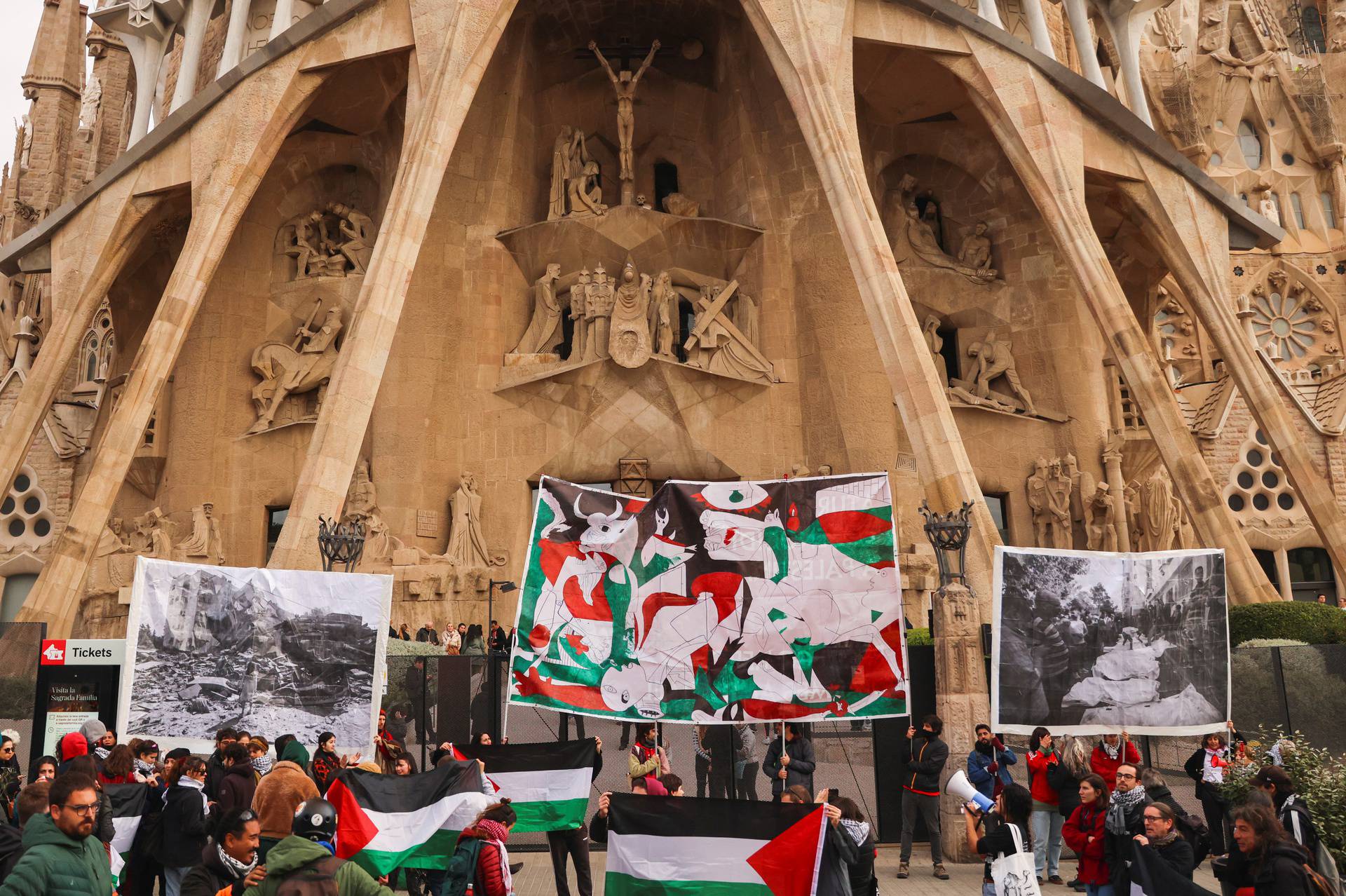 Pro-Palestinian protest in Barcelona