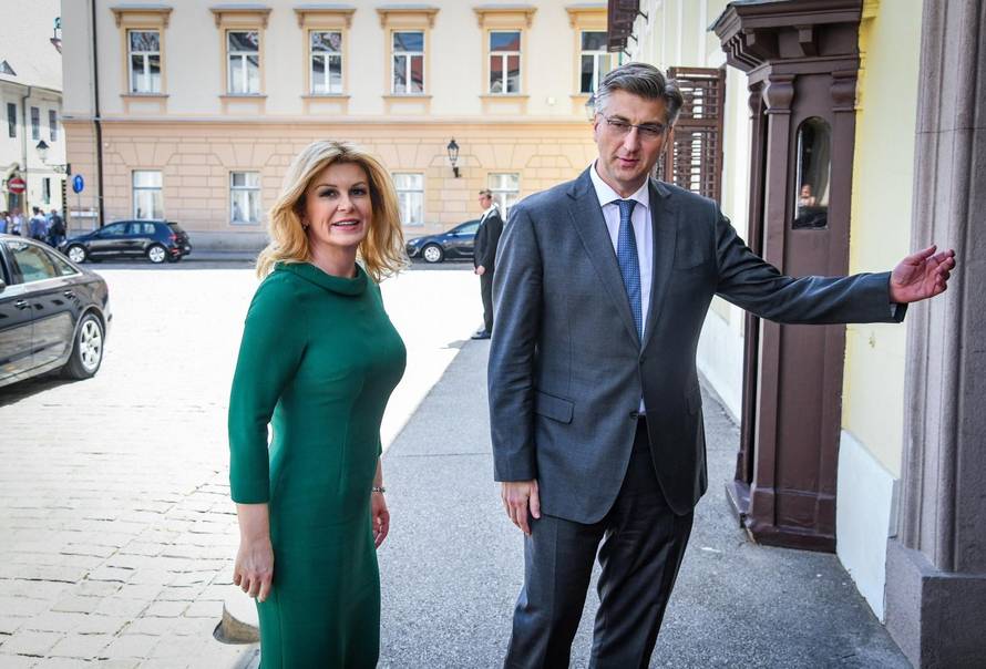 Srdačna dobrodošlica: Domaćin Plenki dočekao je predsjednicu
