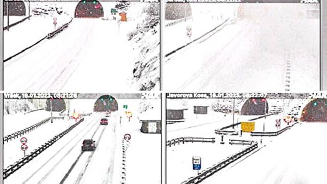 Niz nesreća na A1, A4, A6, A7... Zapeli auti bez zimske opreme. Očekuje se i do 50 cm snijega!