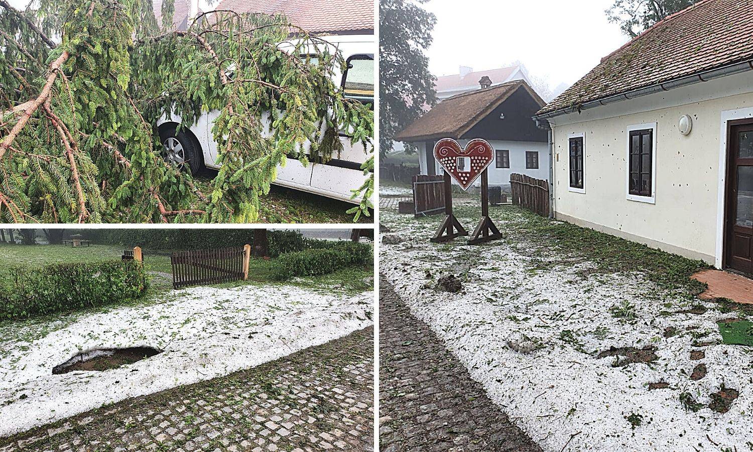 Munje i gromovi, tuča... Stablo palo na auto. Ali Titovoj kući nije ništa: 'Nema štete na njoj'