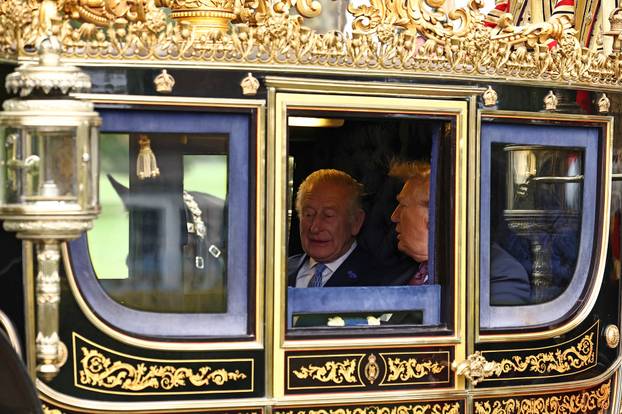 U.S. President Trump makes second state visit to Britain