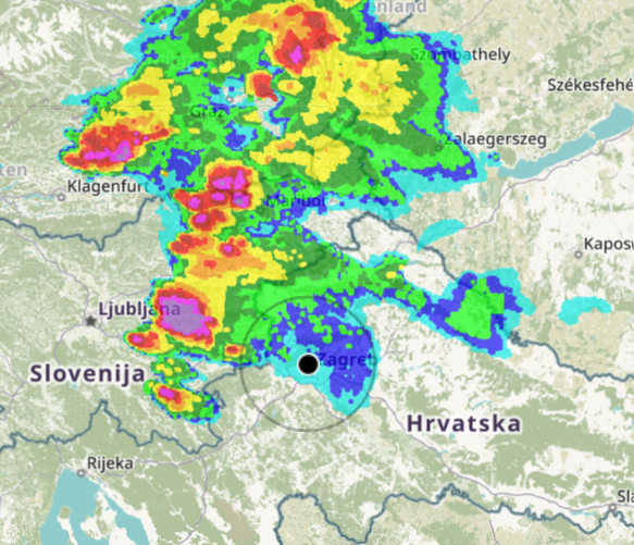 Stiglo nevrijeme sa sjevera, u Sloveniji padala ogromna tuča